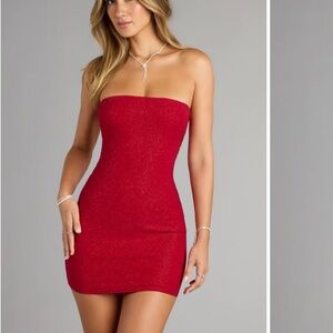 NWT Windsor Strapless Red Mini Dress